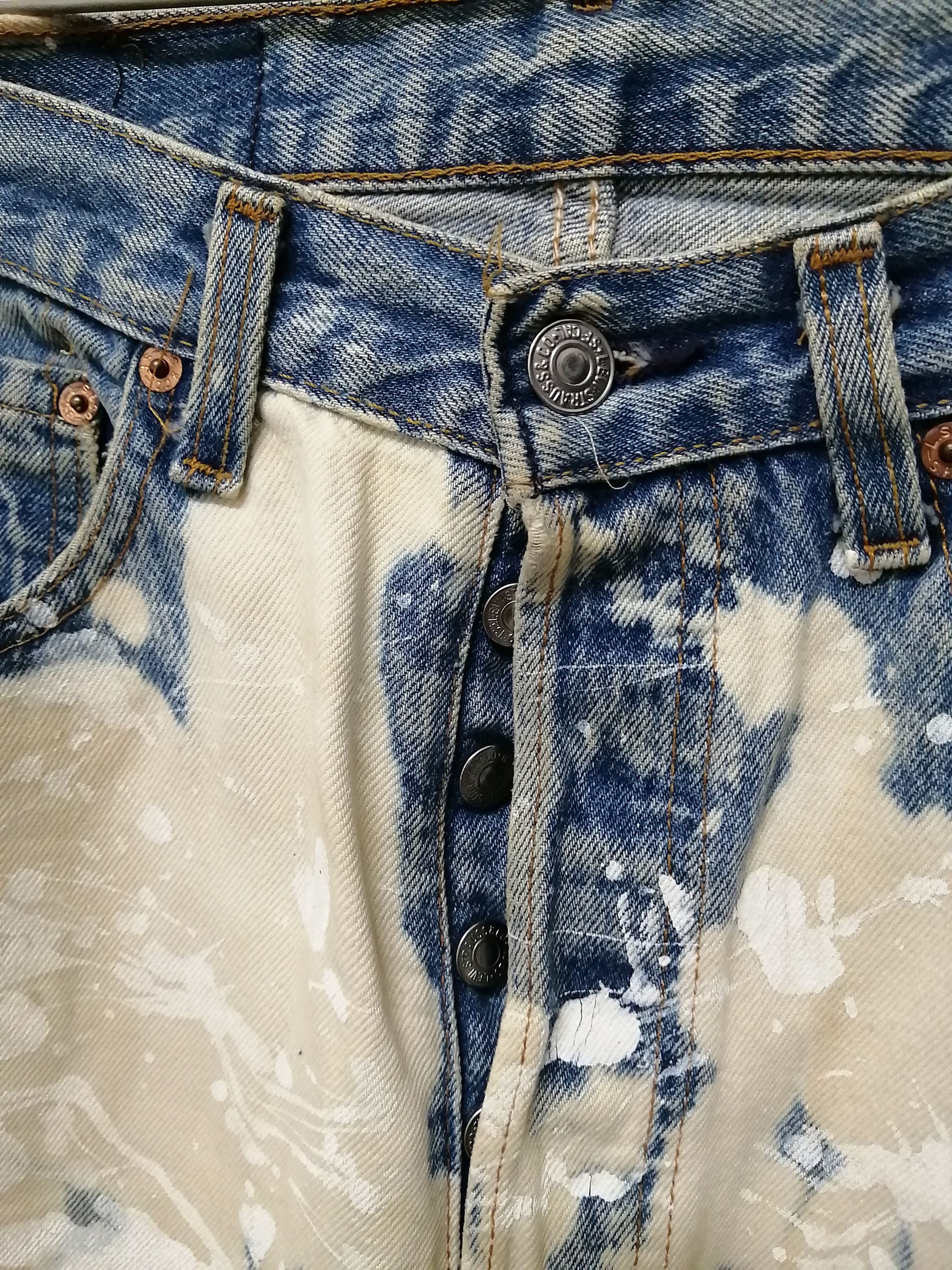 Levi's Vintage Clothing LEVI'S VINTAGE Acid Wash Painter Jeans - Size 33 Size US 33 - 14 Thumbnail
