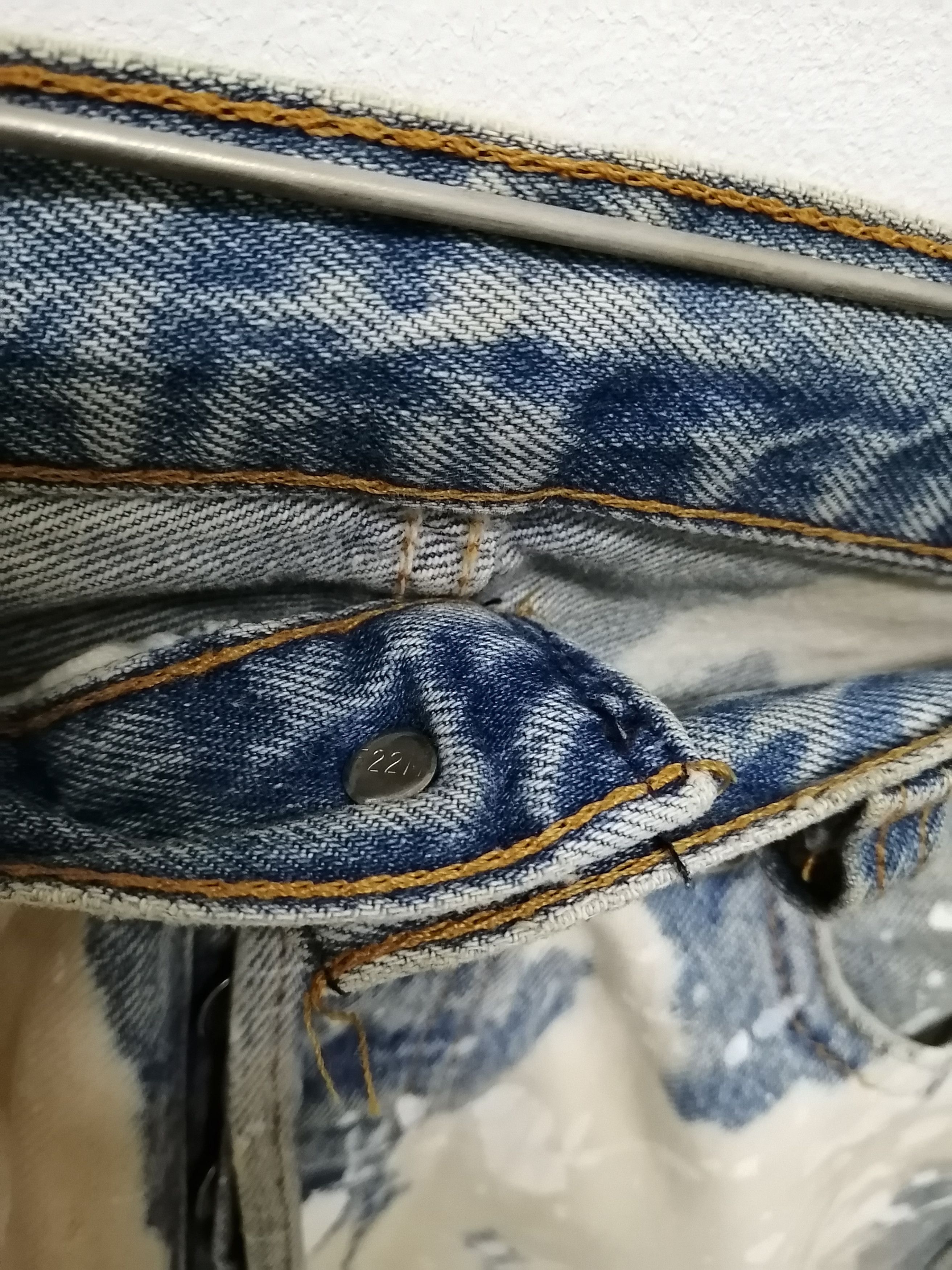 Levi's Vintage Clothing LEVI'S VINTAGE Acid Wash Painter Jeans - Size 33 Size US 33 - 7 Thumbnail