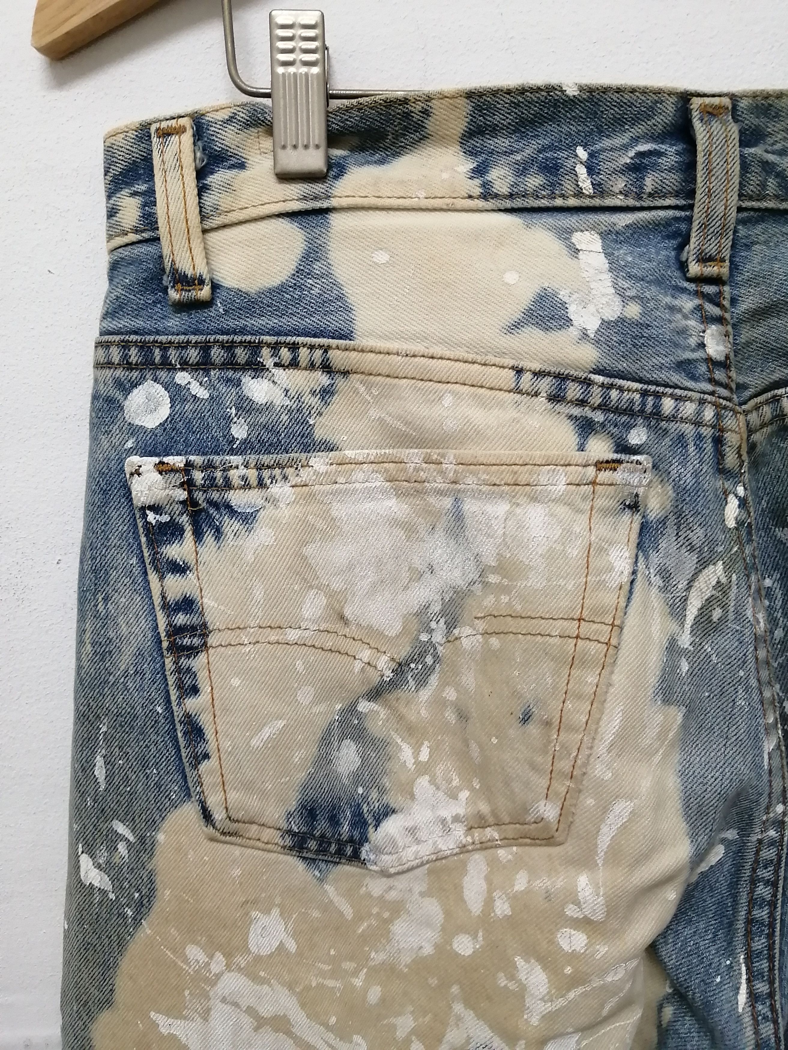 Levi's Vintage Clothing LEVI'S VINTAGE Acid Wash Painter Jeans - Size 33 Size US 33 - 5 Thumbnail