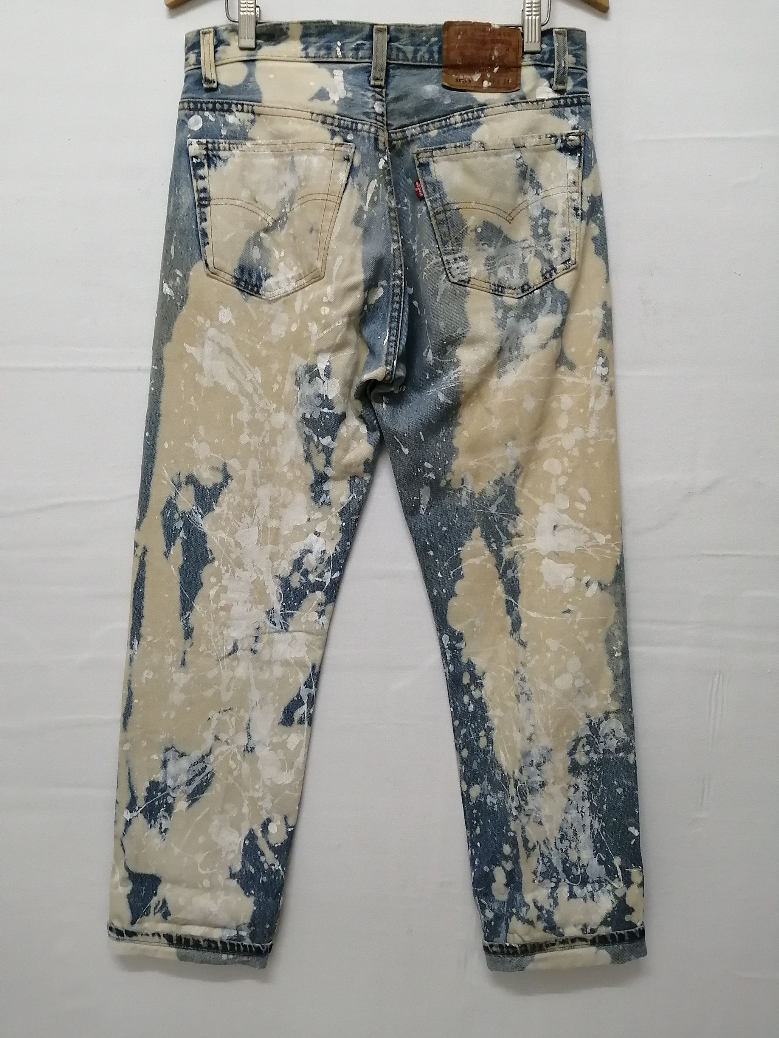 Levi's Vintage Clothing LEVI'S VINTAGE Acid Wash Painter Jeans - Size 33 Size US 33 - 6 Thumbnail