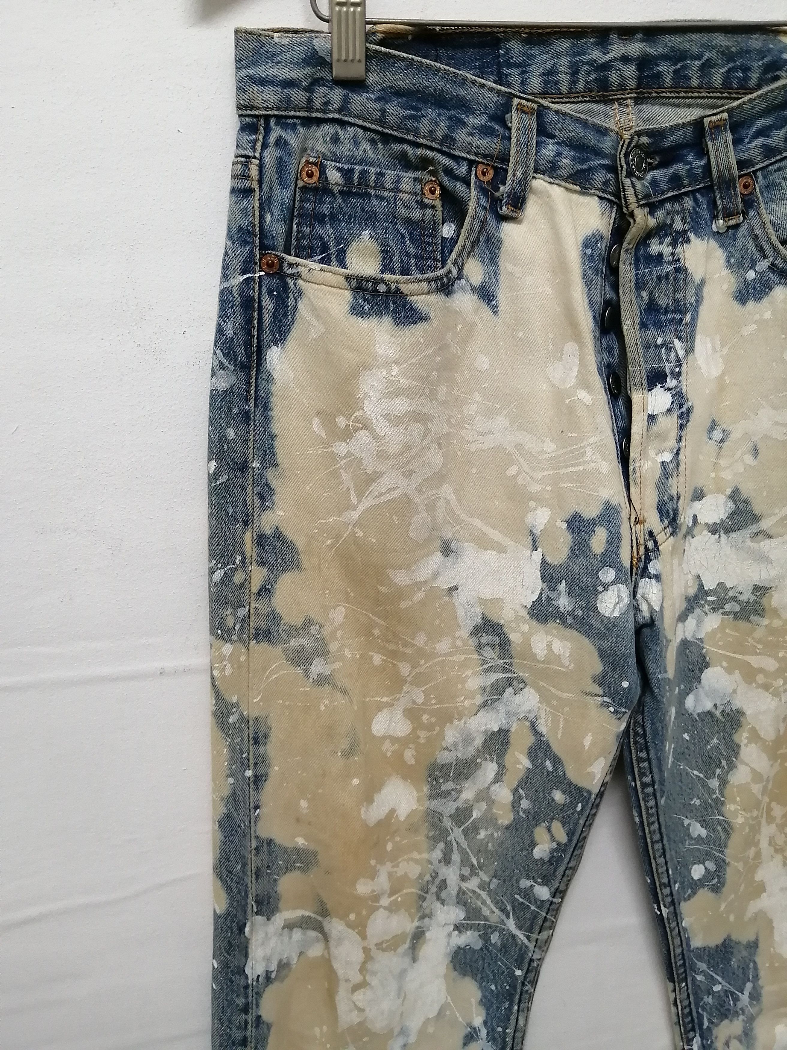 Levi's Vintage Clothing LEVI'S VINTAGE Acid Wash Painter Jeans - Size 33 Size US 33 - 12 Thumbnail