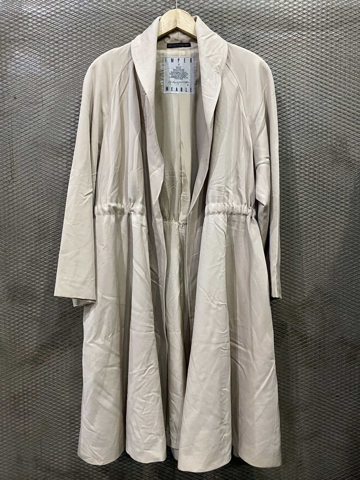 image of Yohji Yamamoto Impermeable Trench Coat, Men's (Size Medium)