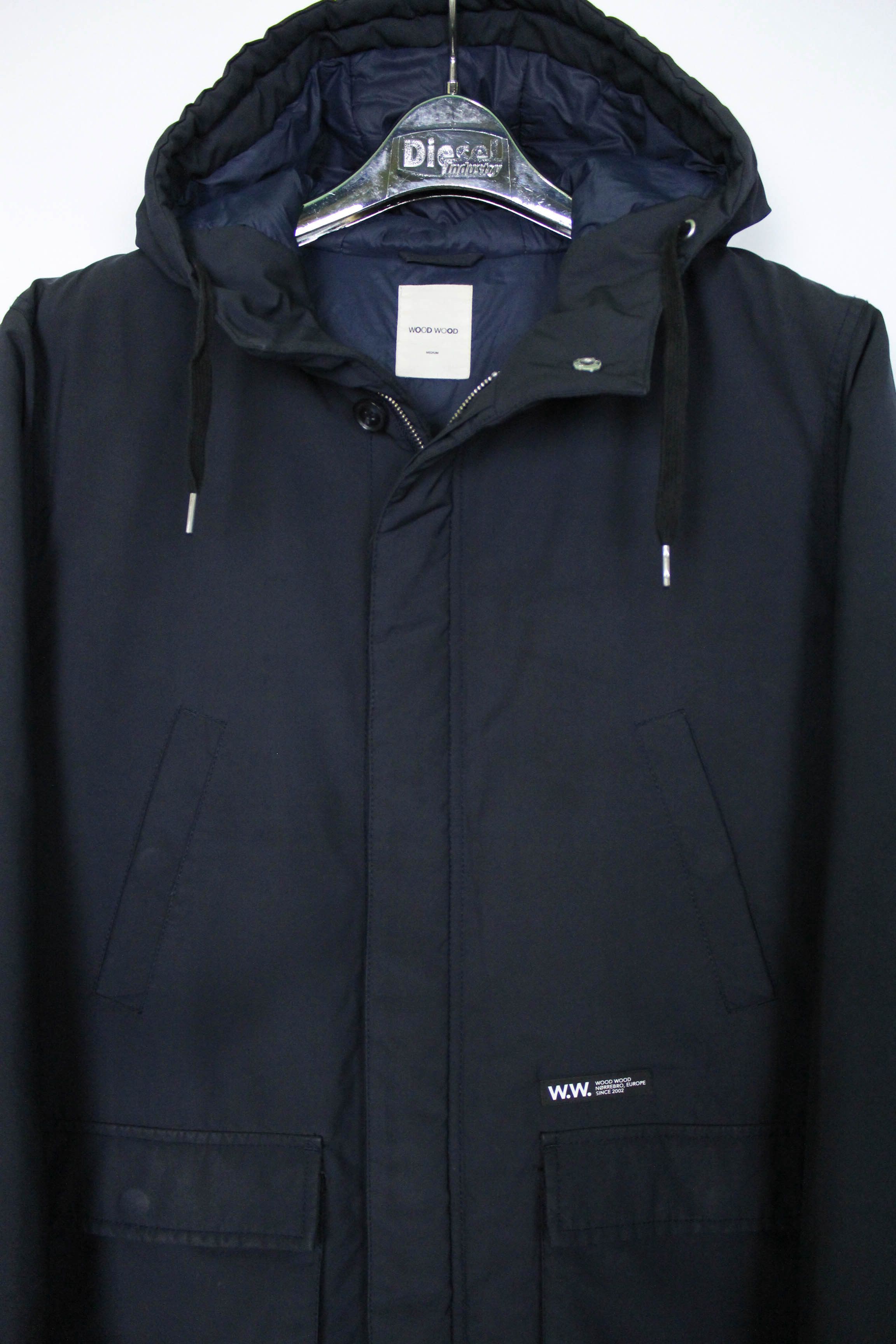 Wood Wood Wood Wood Men’s Navy Insulated Parka Jacket Size M Size US M / EU 48-50 / 2 - 2 Thumbnail