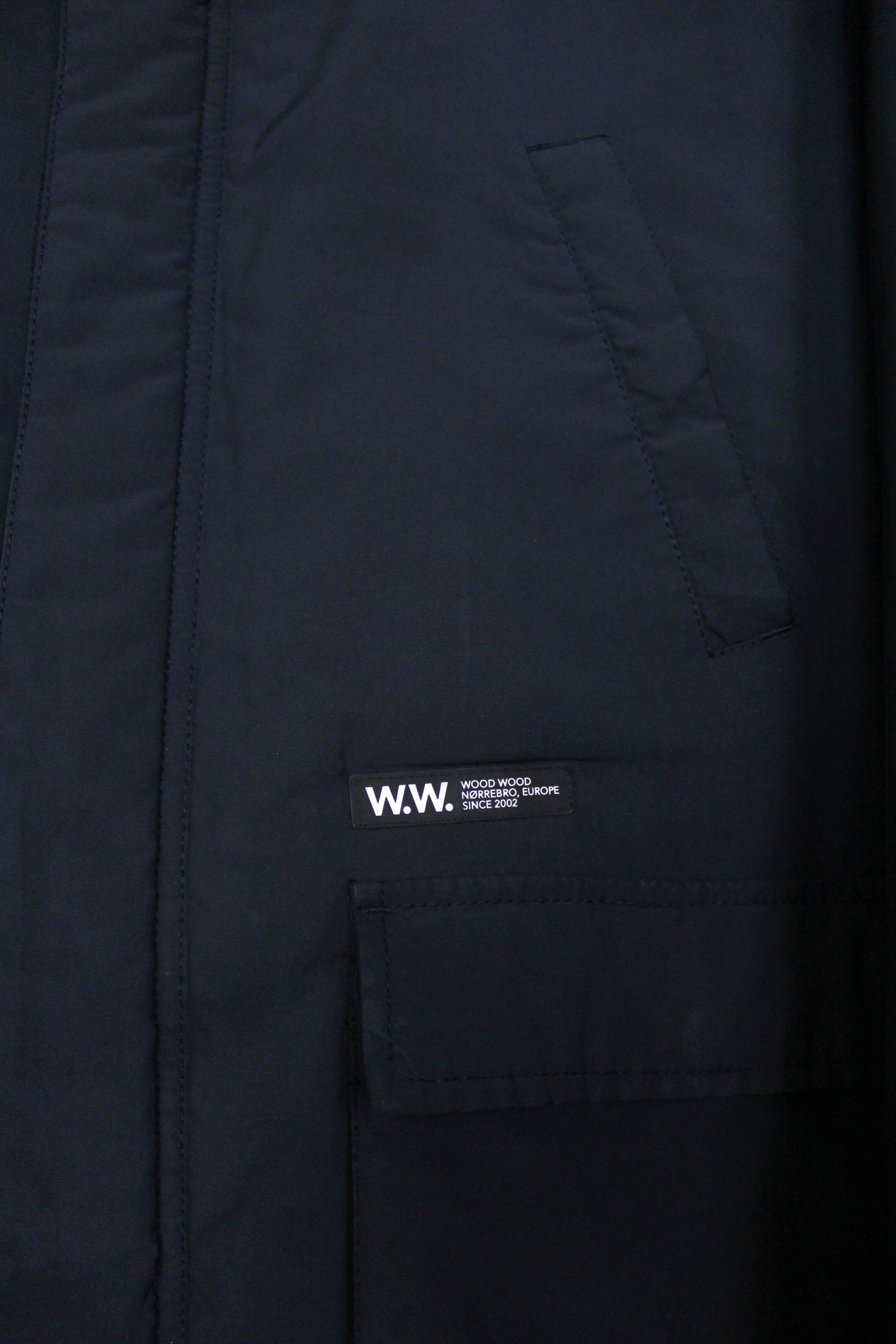 Wood Wood Wood Wood Men’s Navy Insulated Parka Jacket Size M Size US M / EU 48-50 / 2 - 9 Thumbnail