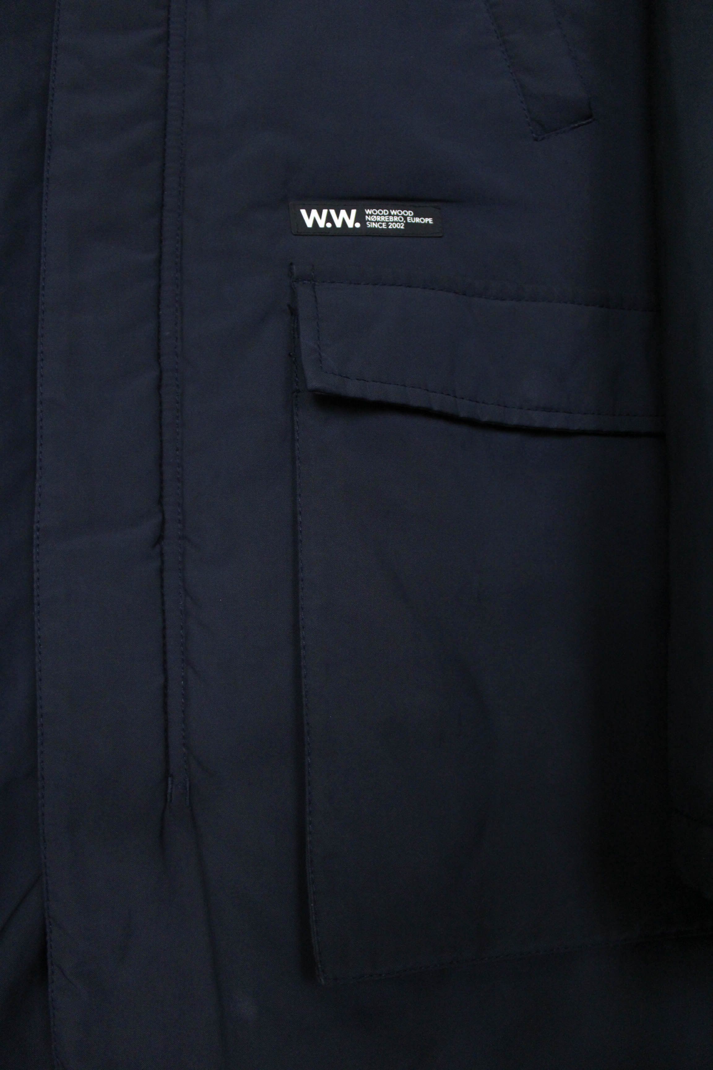 Wood Wood Wood Wood Men’s Navy Insulated Parka Jacket Size M Size US M / EU 48-50 / 2 - 8 Thumbnail