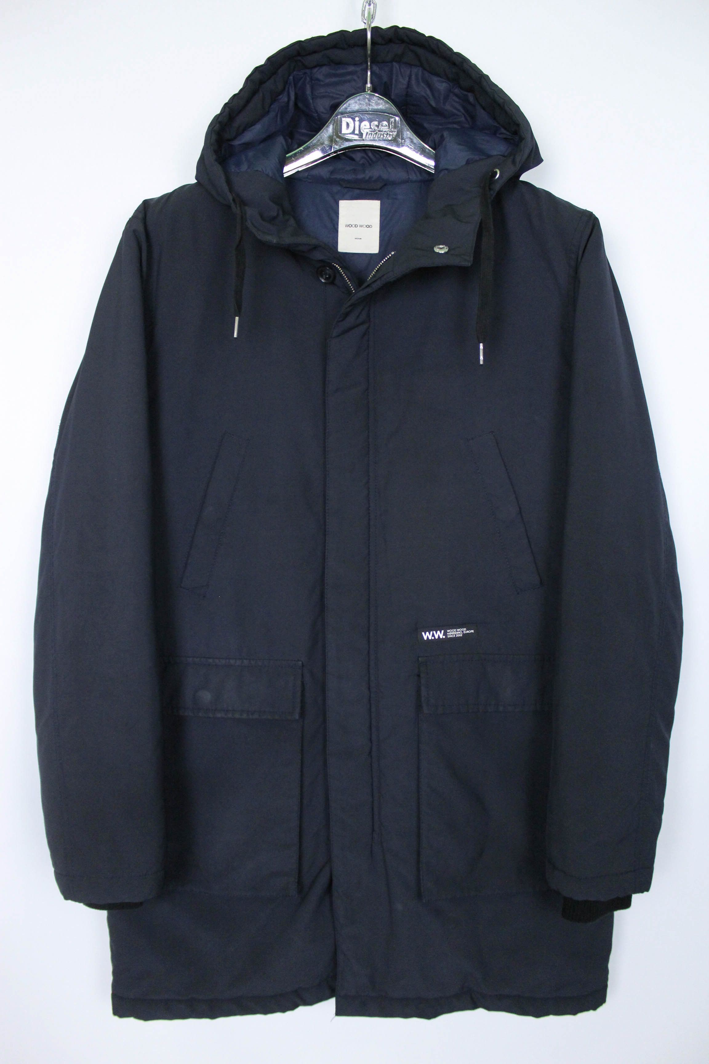 Wood Wood Wood Wood Men’s Navy Insulated Parka Jacket Size M Size US M / EU 48-50 / 2 - 1 Thumbnail