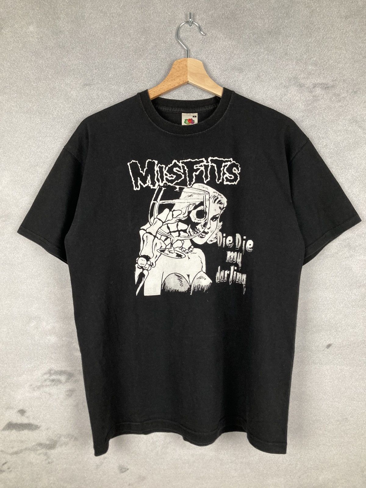 Pre-owned Band Tees Vintage Misfits Die Die My Darling Rock Band Tee Graphic In Black