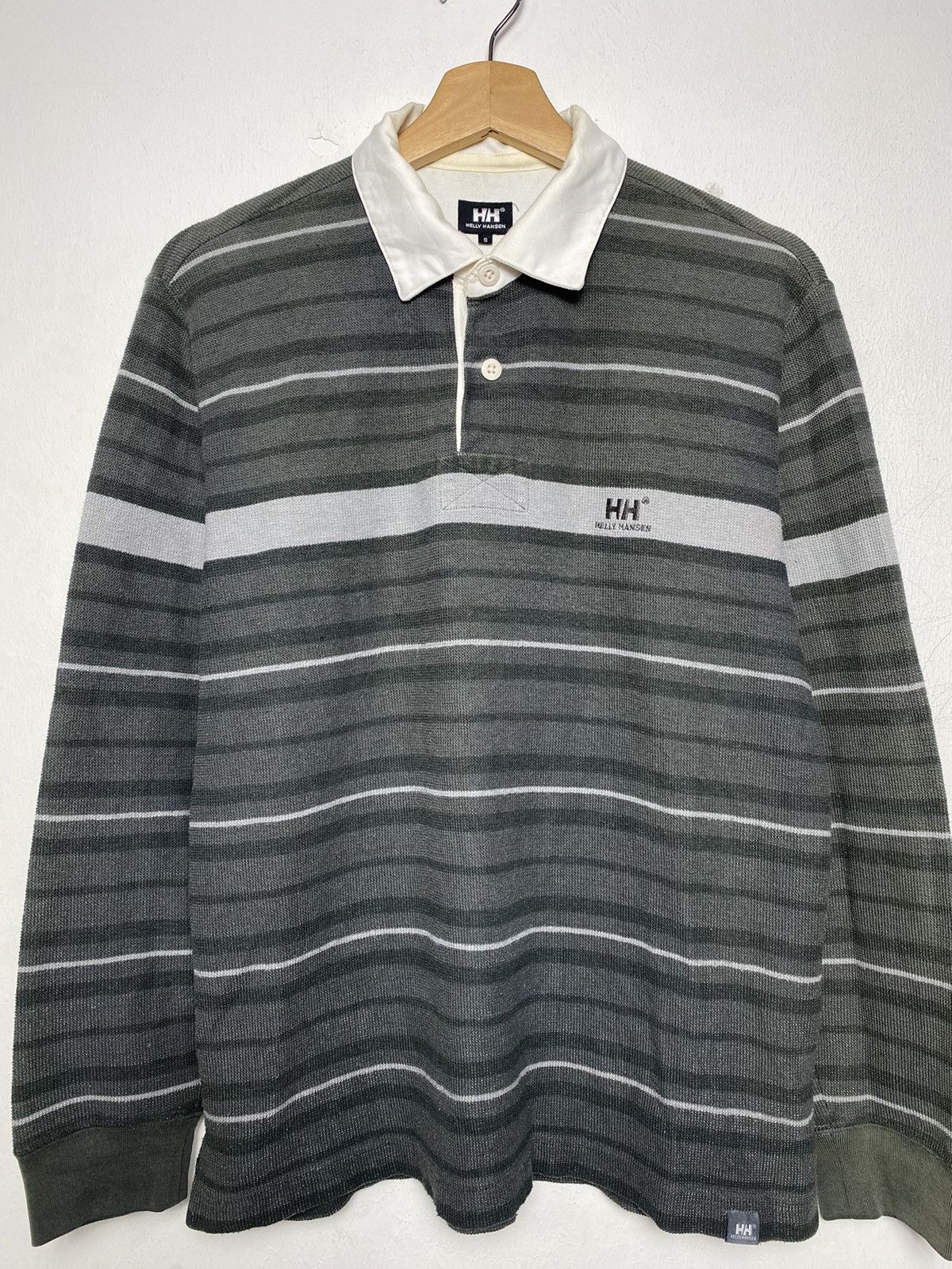 Helly Hansen × Vintage Vintage Helly Hensen Striped Rugby Shirt Size US S / EU 44-46 / 1 - 2 Thumbnail