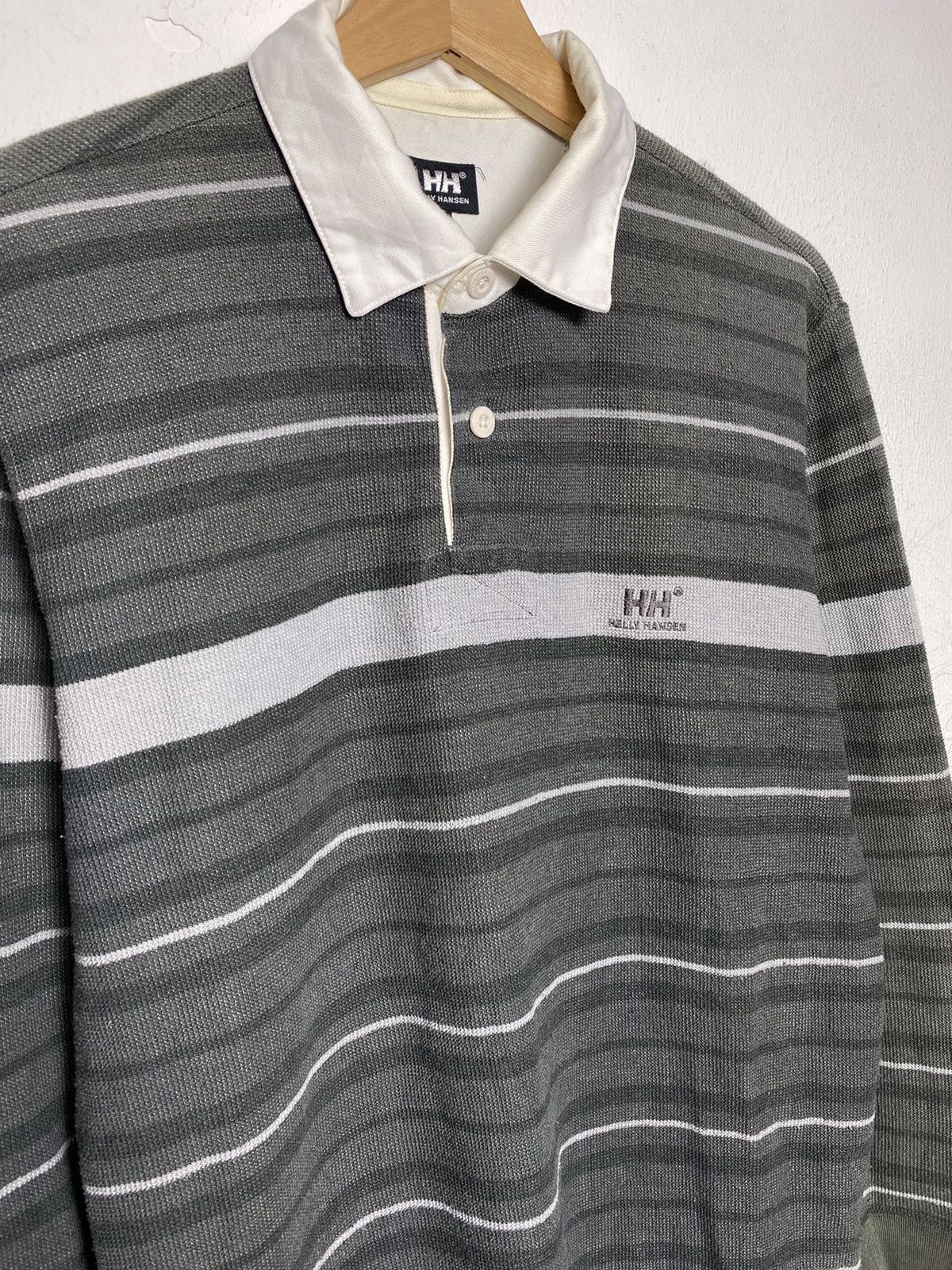 Helly Hansen × Vintage Vintage Helly Hensen Striped Rugby Shirt Size US S / EU 44-46 / 1 - 3 Thumbnail