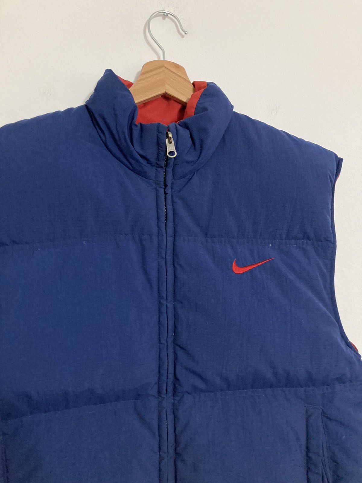 Nike Rare Nike Vintage Down Puffer Reversible Vest Big Logo 90s Size US M / EU 48-50 / 2 - 4 Thumbnail