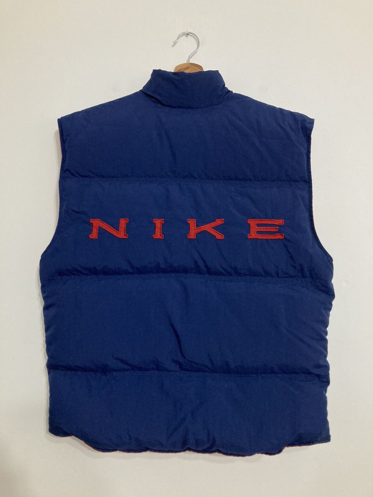 Nike Rare Nike Vintage Down Puffer Reversible Vest Big Logo 90s Size US M / EU 48-50 / 2 - 1 Thumbnail