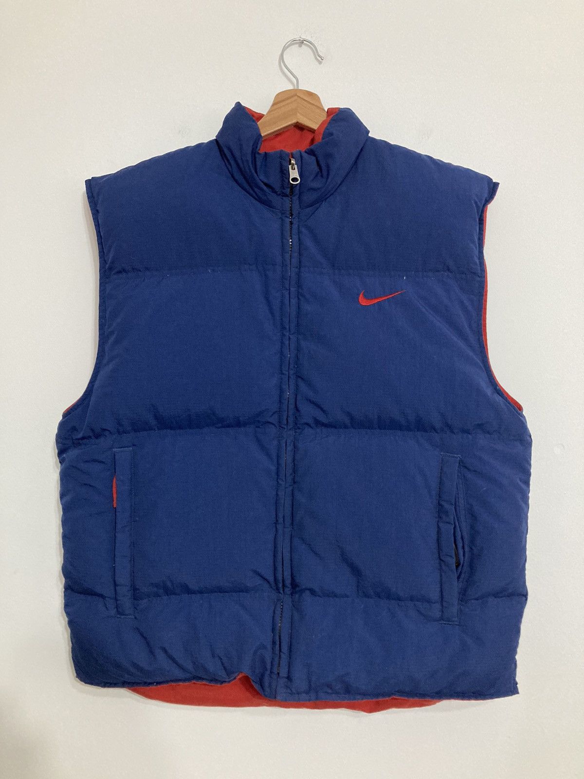 Nike Rare Nike Vintage Down Puffer Reversible Vest Big Logo 90s Size US M / EU 48-50 / 2 - 2 Thumbnail