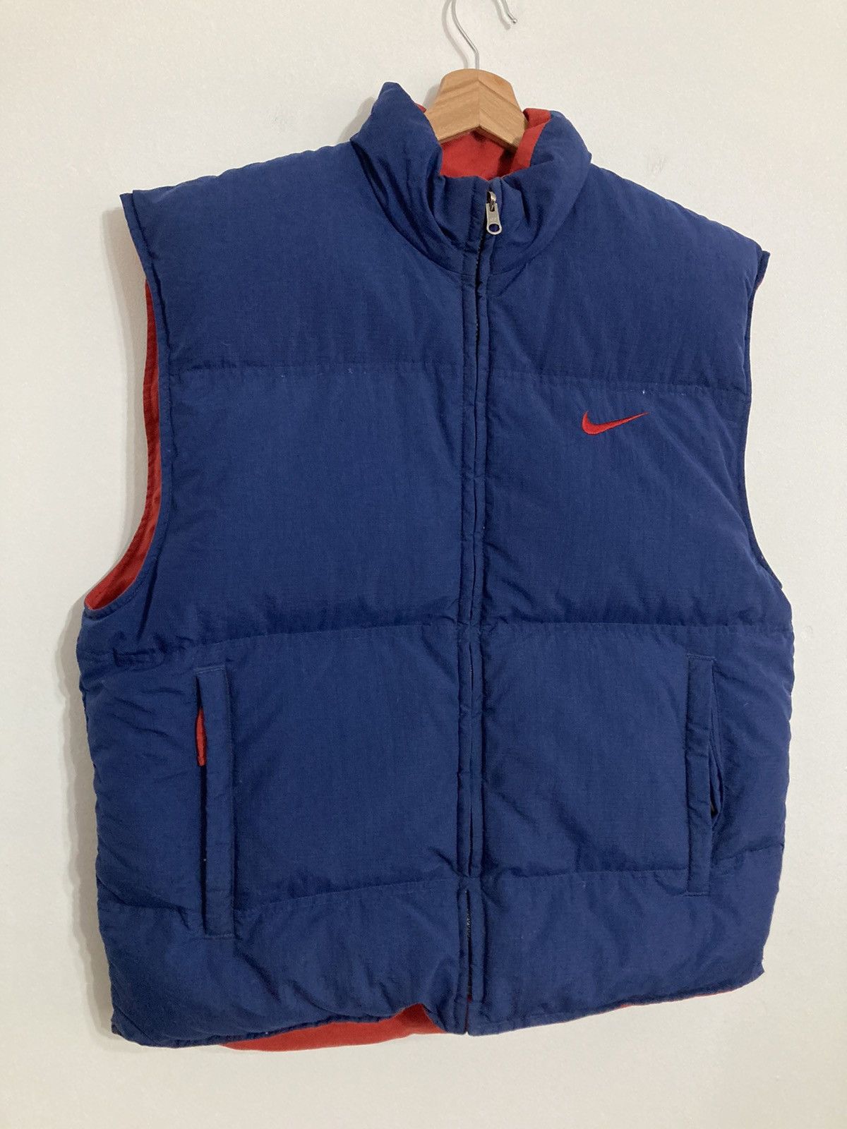 Nike Rare Nike Vintage Down Puffer Reversible Vest Big Logo 90s Size US M / EU 48-50 / 2 - 3 Thumbnail
