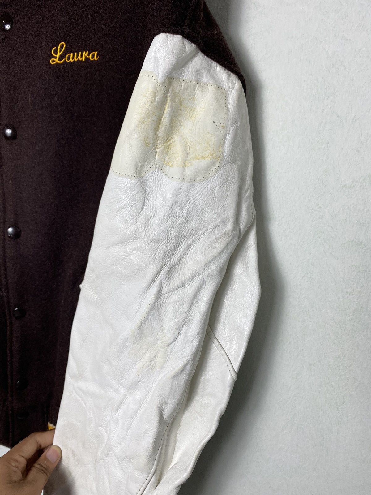 Other Vintage Ferguson Brown Leather Varsity Jacket / Travis Scott Size US M / EU 48-50 / 2 - 8 Thumbnail