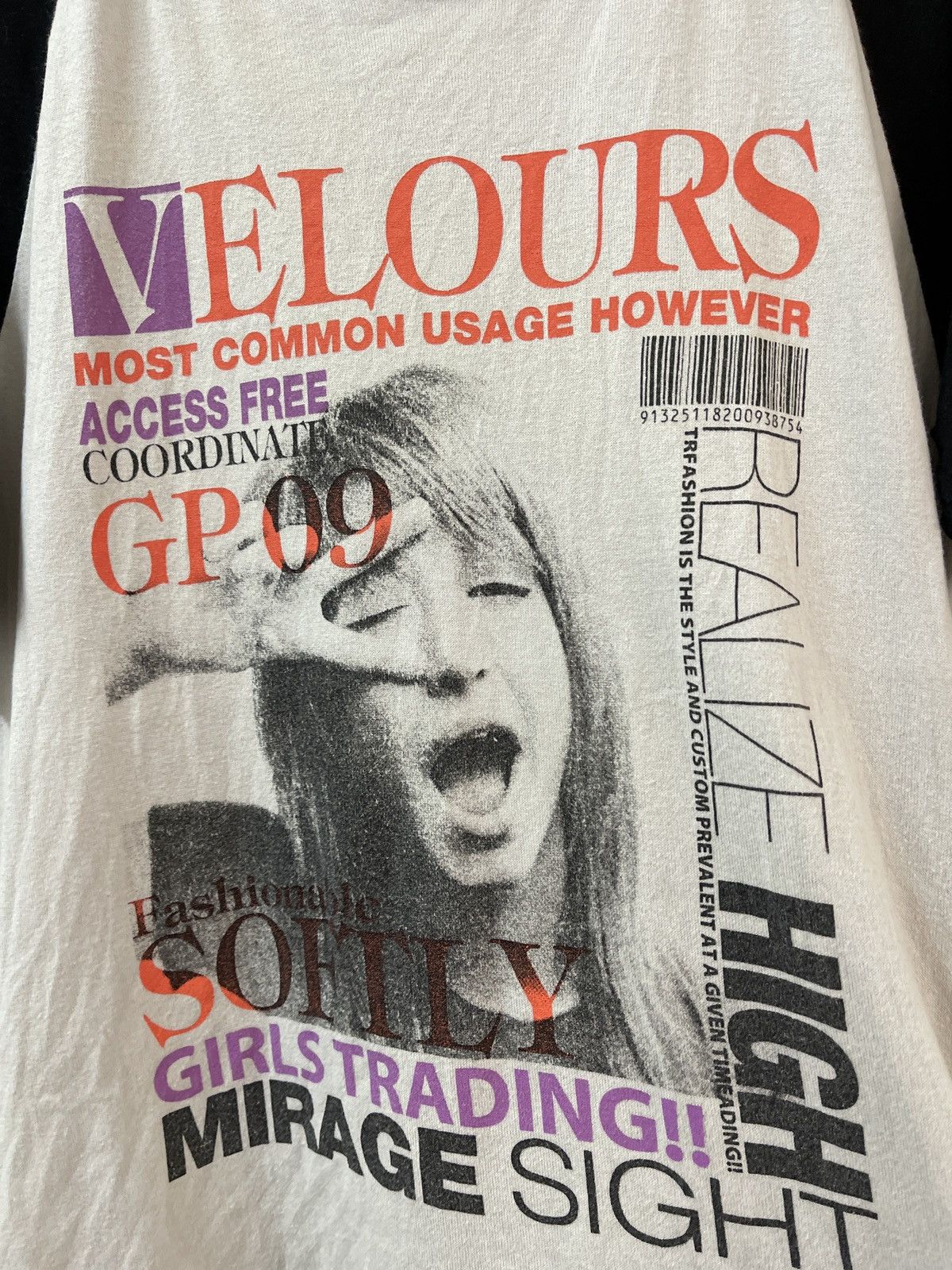 Japanese Brand VINTAGE VELOURS GIRLS TRADING FASHION TEE VERY RARE Size US M / EU 48-50 / 2 - 4 Thumbnail