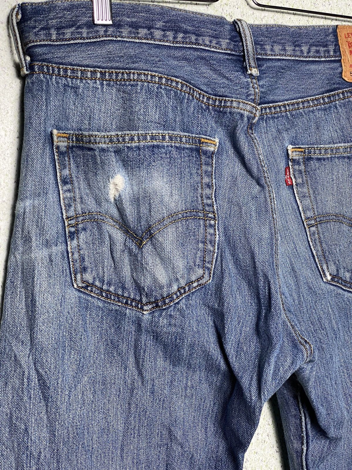 Levi's × Vintage Vintage Levi’s 501 Distressed Denim Size US 36 / EU 52 - 9 Thumbnail