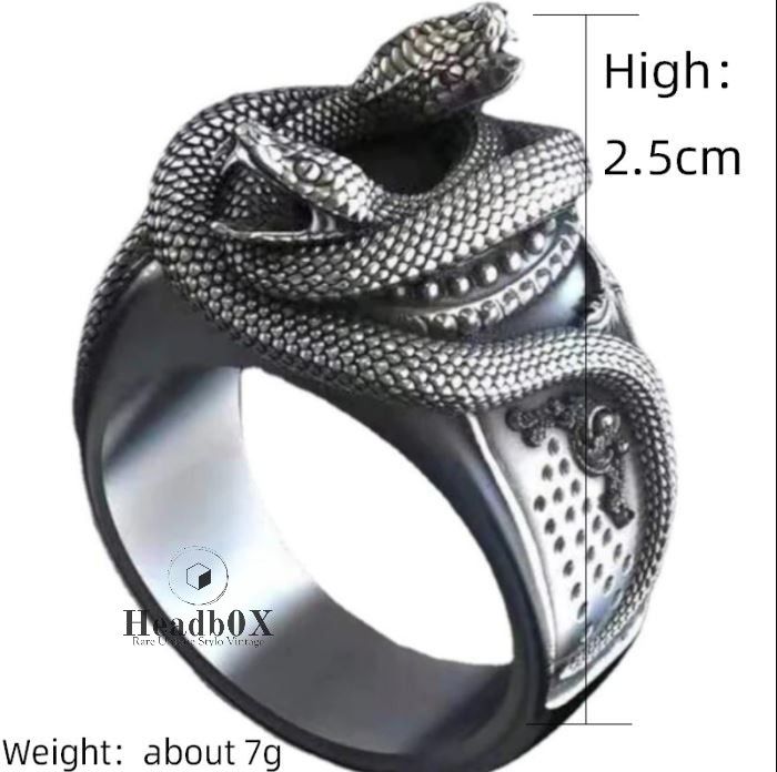 Jewelry Double Silver Color Snake Ring Size ONE SIZE - 3 Thumbnail