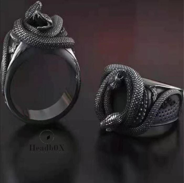 Jewelry Double Silver Color Snake Ring Size ONE SIZE - 2 Thumbnail