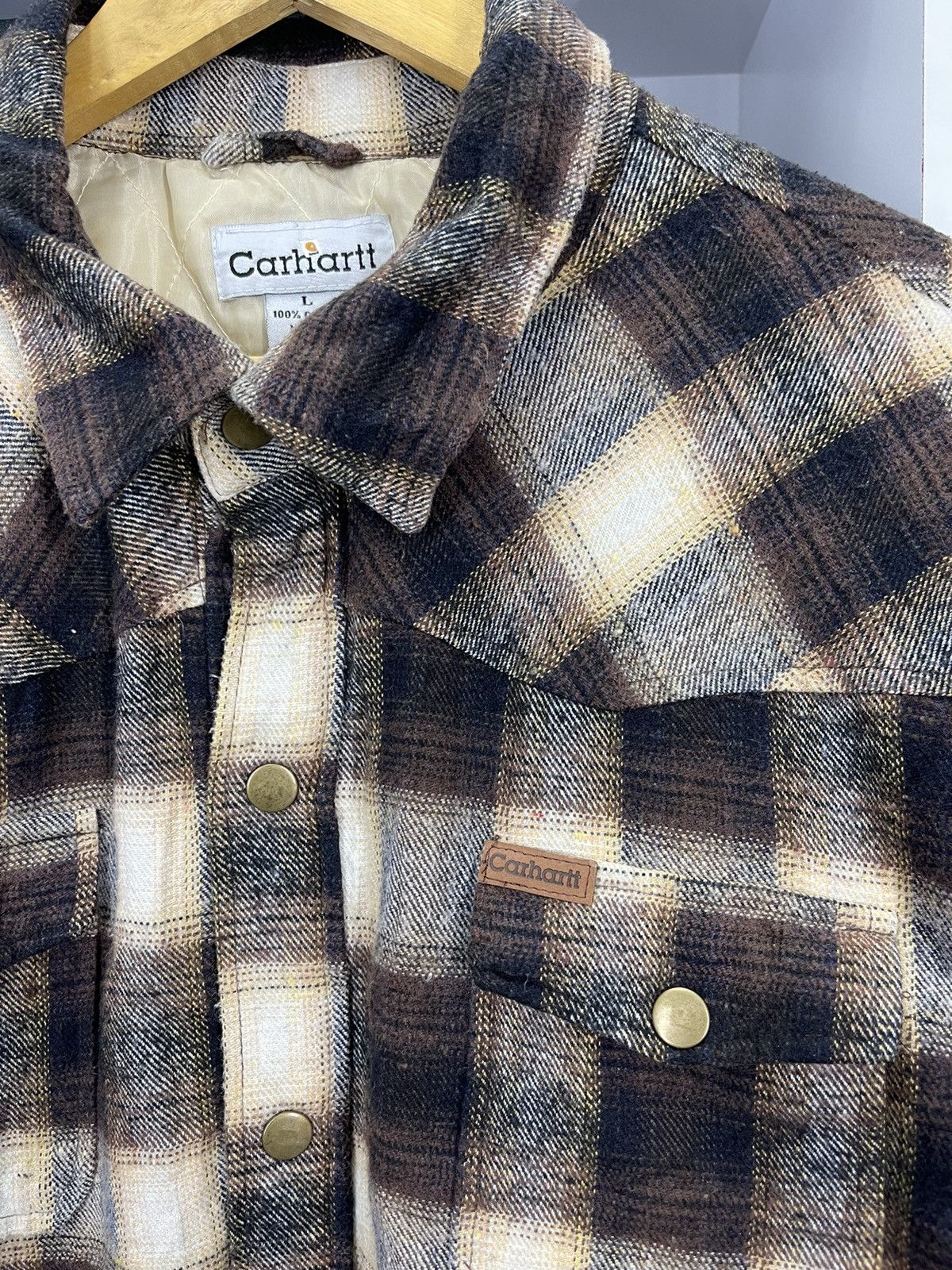 Carhartt CARHARTT WOOL FLANNEL SHIRT Size US L / EU 52-54 / 3 - 3 Thumbnail