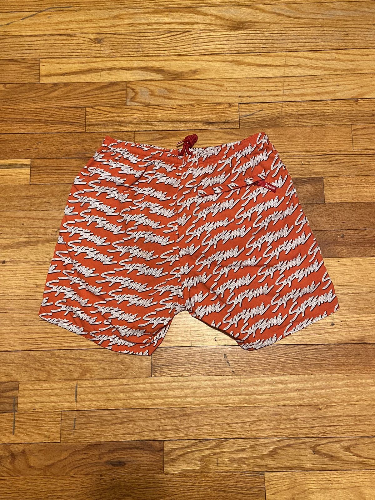Supreme Supreme Signature Script Logo Shorts/Swim Trunks Size US 28 / EU 44 - 4 Thumbnail