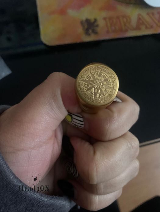 Japanese Brand Compass World Map Ring Size ONE SIZE - 4 Thumbnail