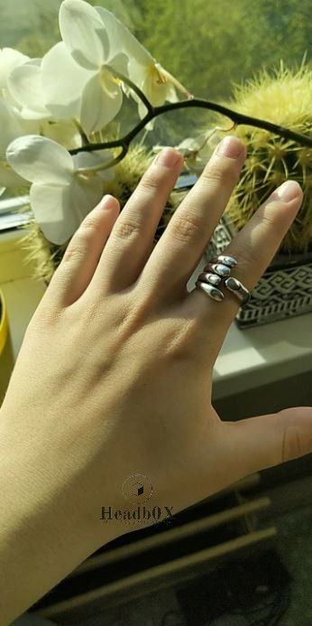 Jewelry Gothic Carved Hand Ring Size ONE SIZE - 2 Thumbnail