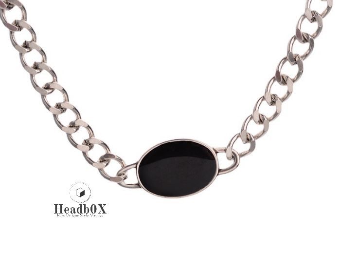 Vintage Black Stone Chain Bracelet Size ONE SIZE - 3 Thumbnail