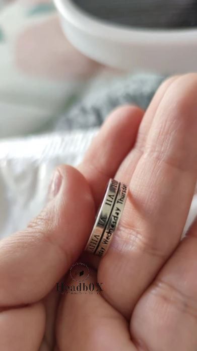 Jewelry Roman Letters Ring Size ONE SIZE - 4 Thumbnail