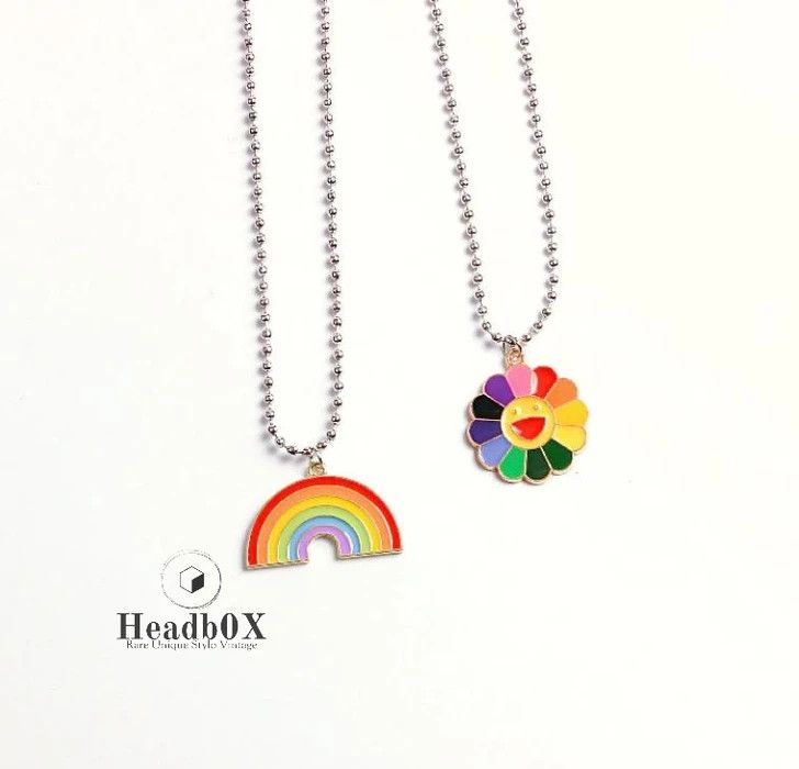 Jewelry Sunflower Rainbow Pendant Necklaces Size ONE SIZE - 1 Thumbnail