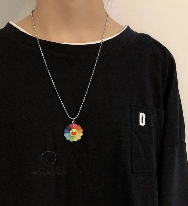 Jewelry Sunflower Rainbow Pendant Necklaces Size ONE SIZE - 4 Thumbnail