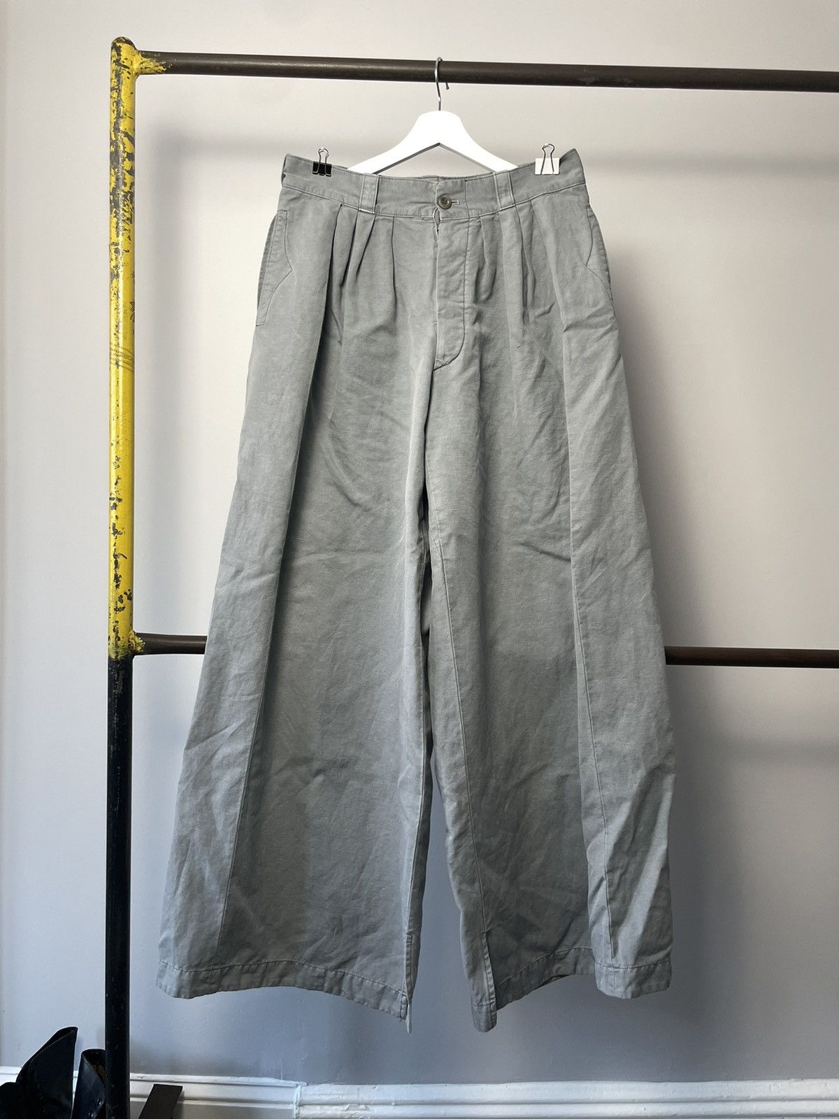 Maison Margiela Margiela wide two tuck pants Size US 32 / EU 48 - 4 Thumbnail