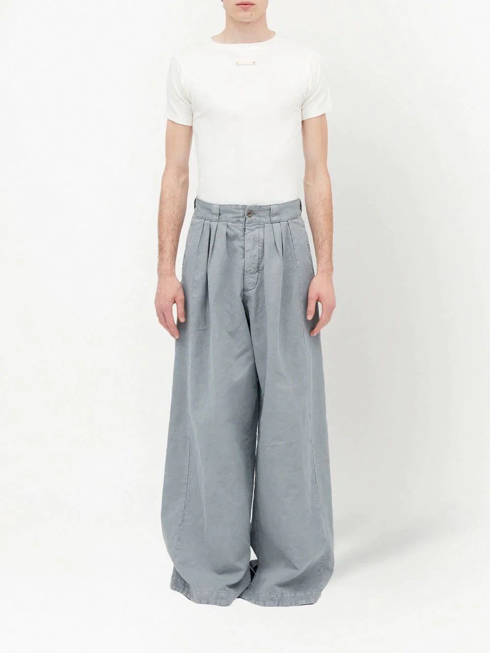 Maison Margiela Margiela wide two tuck pants Size US 32 / EU 48 - 1 Thumbnail