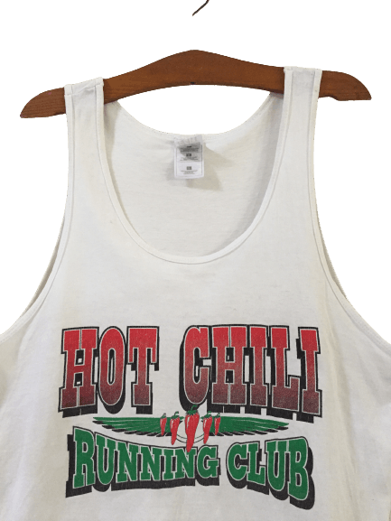 Fruit Of The Loom Vintage Hot Chili Running Club Tank Top Size US L / EU 52-54 / 3 - 3 Thumbnail