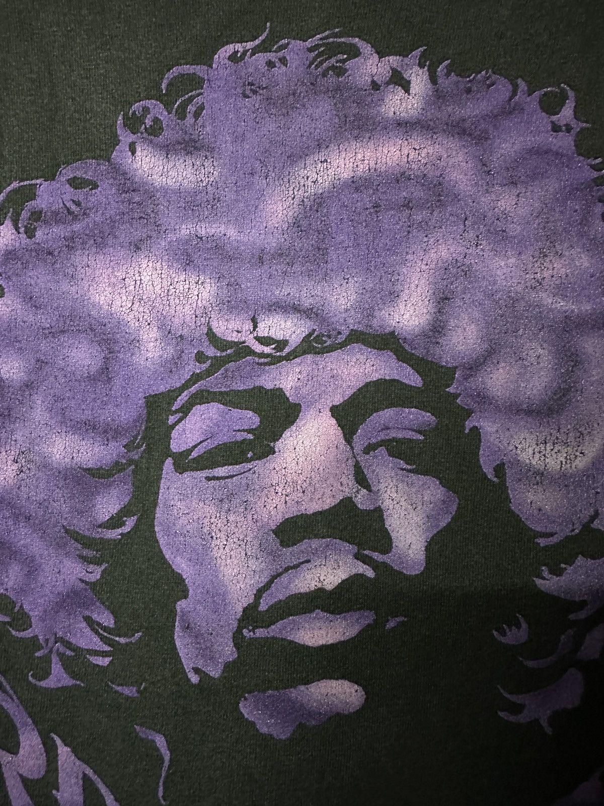 Band Tees × Vintage Vintage Jimi Hendrix Pupple Haze Faded Tee Size US XL / EU 56 / 4 - 3 Thumbnail