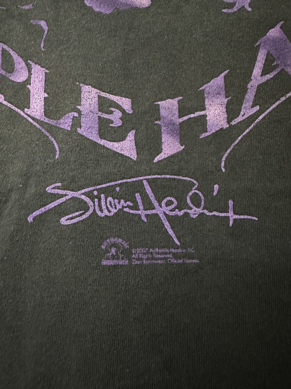Band Tees × Vintage Vintage Jimi Hendrix Pupple Haze Faded Tee Size US XL / EU 56 / 4 - 5 Thumbnail