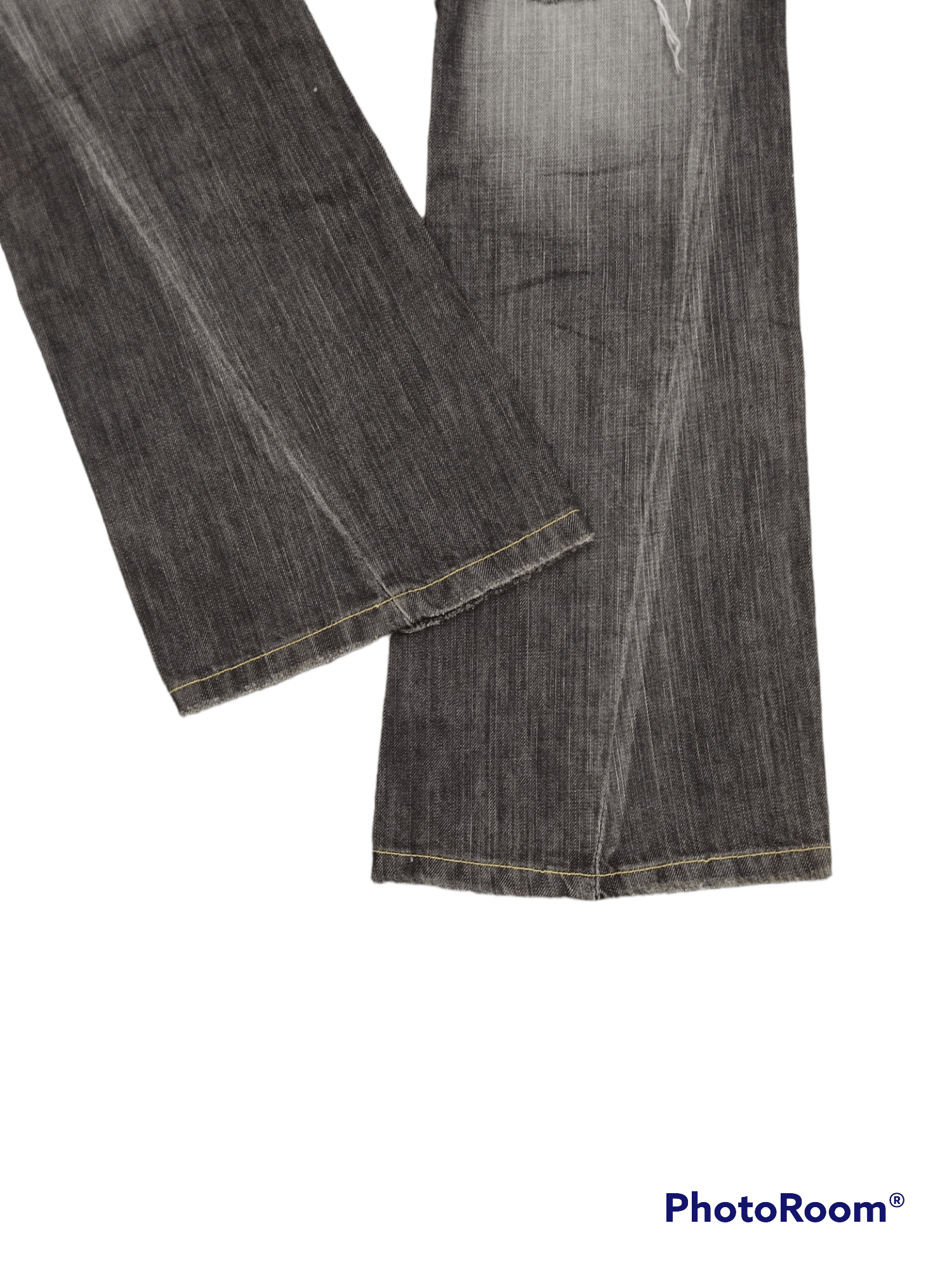 Japanese Brand INSAE 90s FLARE💥RIPED TWIST YOUDALLY DENIM PANTS Size US 29 - 7 Thumbnail