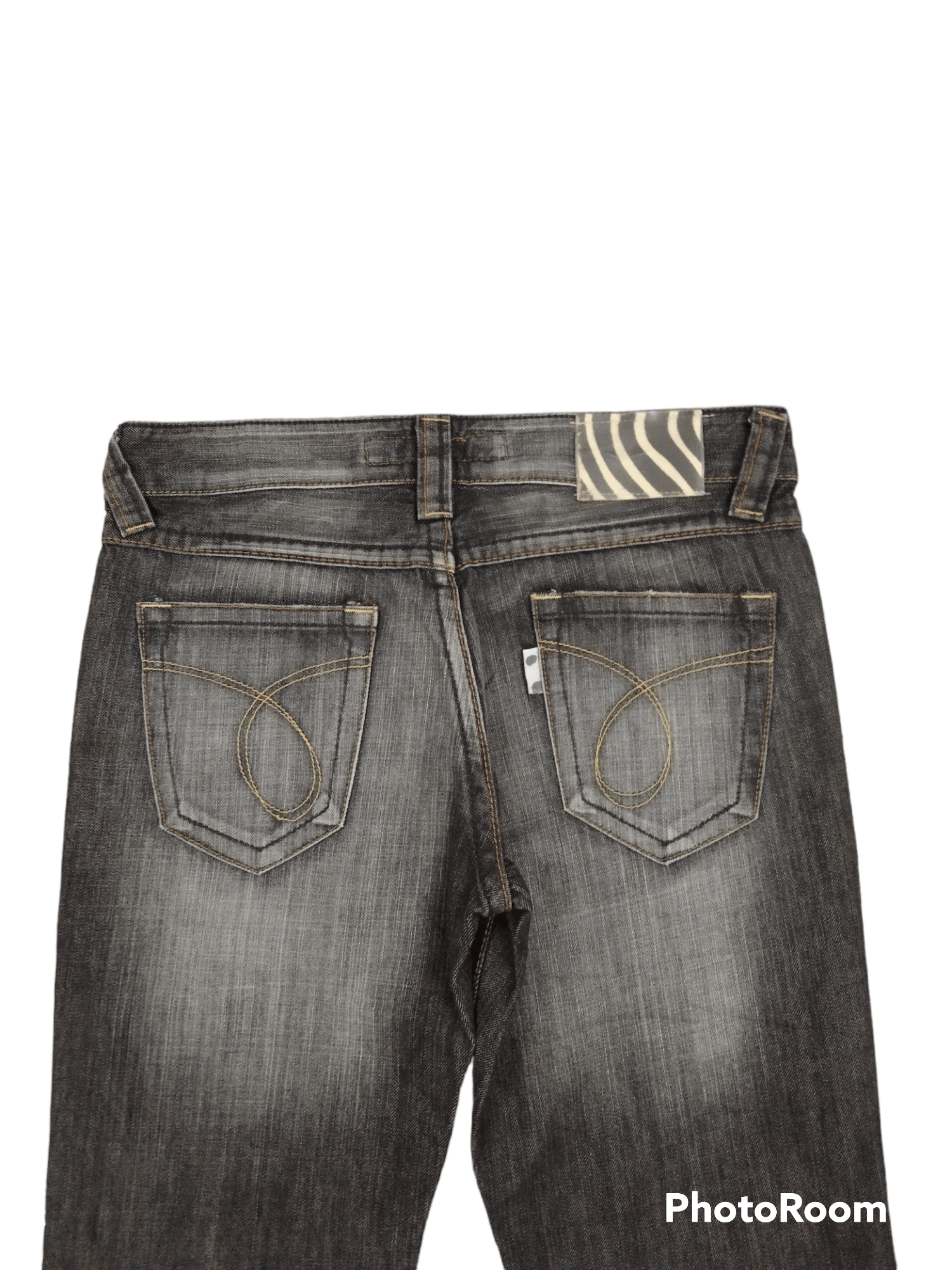 Japanese Brand INSAE 90s FLARE💥RIPED TWIST YOUDALLY DENIM PANTS Size US 29 - 4 Thumbnail