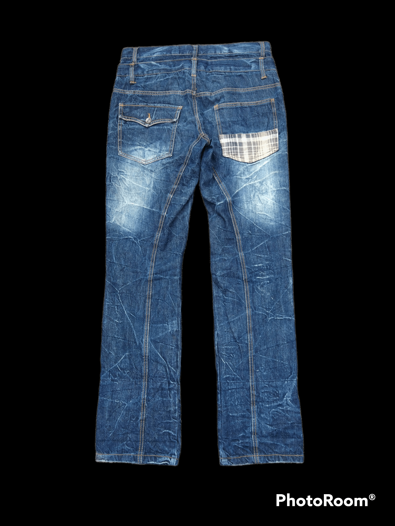 Japanese Brand SUPER SICK🔥ELECTRIC SHOCKING⚡ NYLAUS AUTHENTIC DOUBLE WAIST Size US 31 - 2 Thumbnail