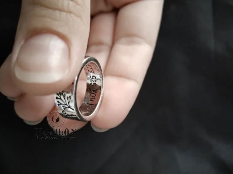 Jewelry Simplicity Carved Flower Ring Size ONE SIZE - 6 Thumbnail