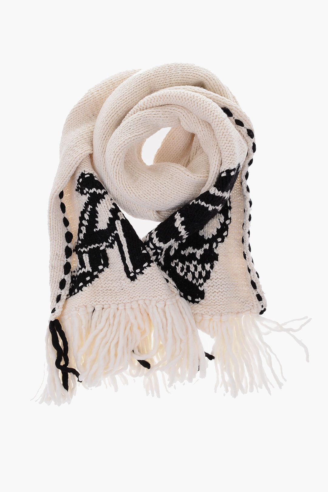 Alexander McQueen Scarf in White Size ONE SIZE - 1 Thumbnail