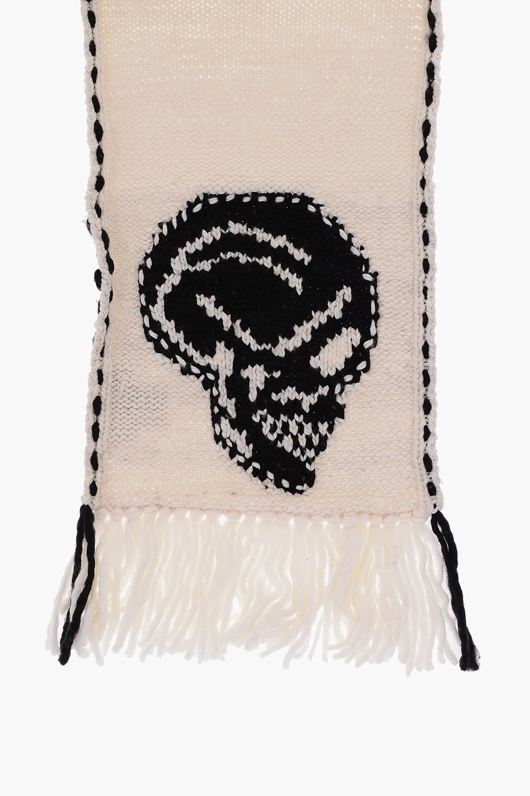 Alexander McQueen Scarf in White Size ONE SIZE - 2 Thumbnail