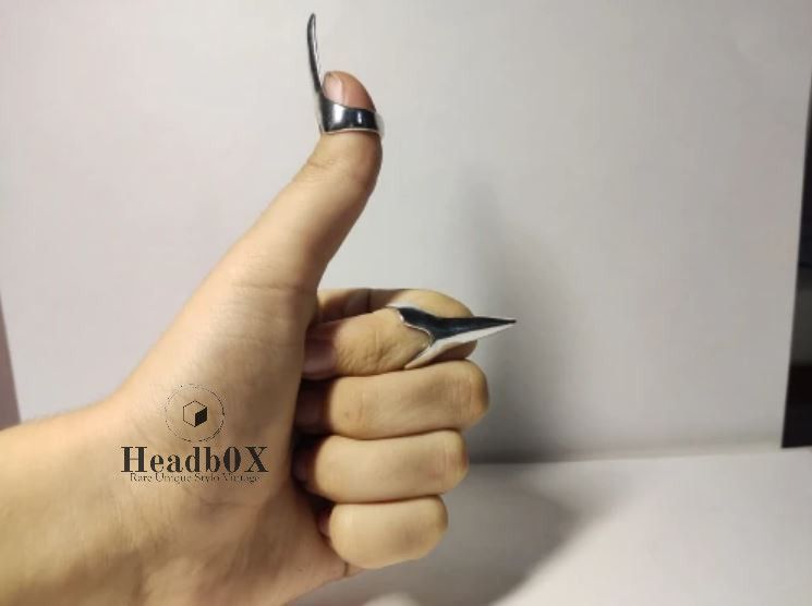 Other 4pcs Claw Finger Spike Fingertip Nail Ring Size ONE SIZE - 6 Thumbnail