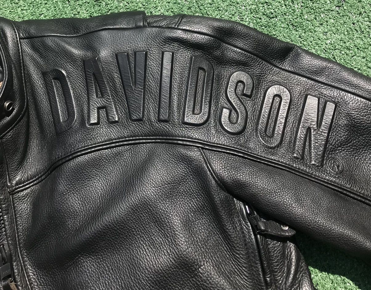 Harley Davidson Harley Davidson Embossed Letters Thick Leather Jacket Womens Size S / US 4 / IT 40 - 5 Thumbnail