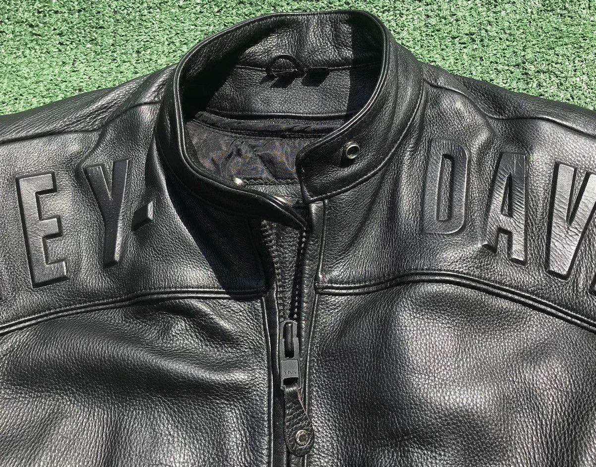 Harley Davidson Harley Davidson Embossed Letters Thick Leather Jacket Womens Size S / US 4 / IT 40 - 4 Thumbnail