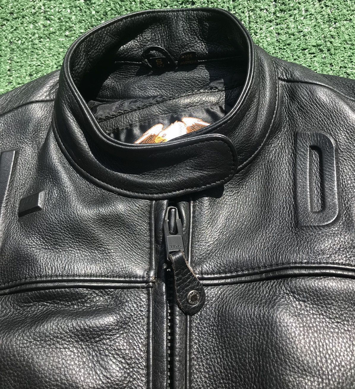 Harley Davidson Harley Davidson Embossed Letters Thick Leather Jacket Womens Size S / US 4 / IT 40 - 6 Thumbnail