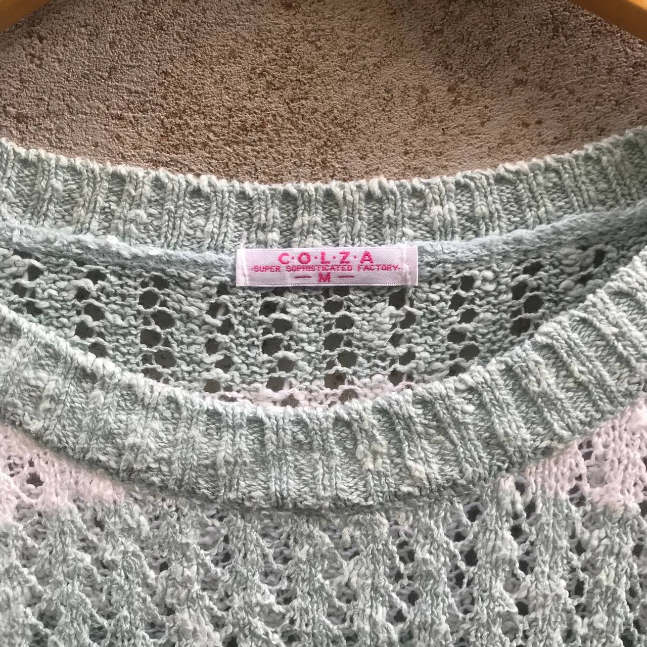 20471120 × Beauty Beast × Hysteric Glamour 1990s Colza Japanese Brand Open Knitted Grunge Size US M / EU 48-50 / 2 - 3 Thumbnail