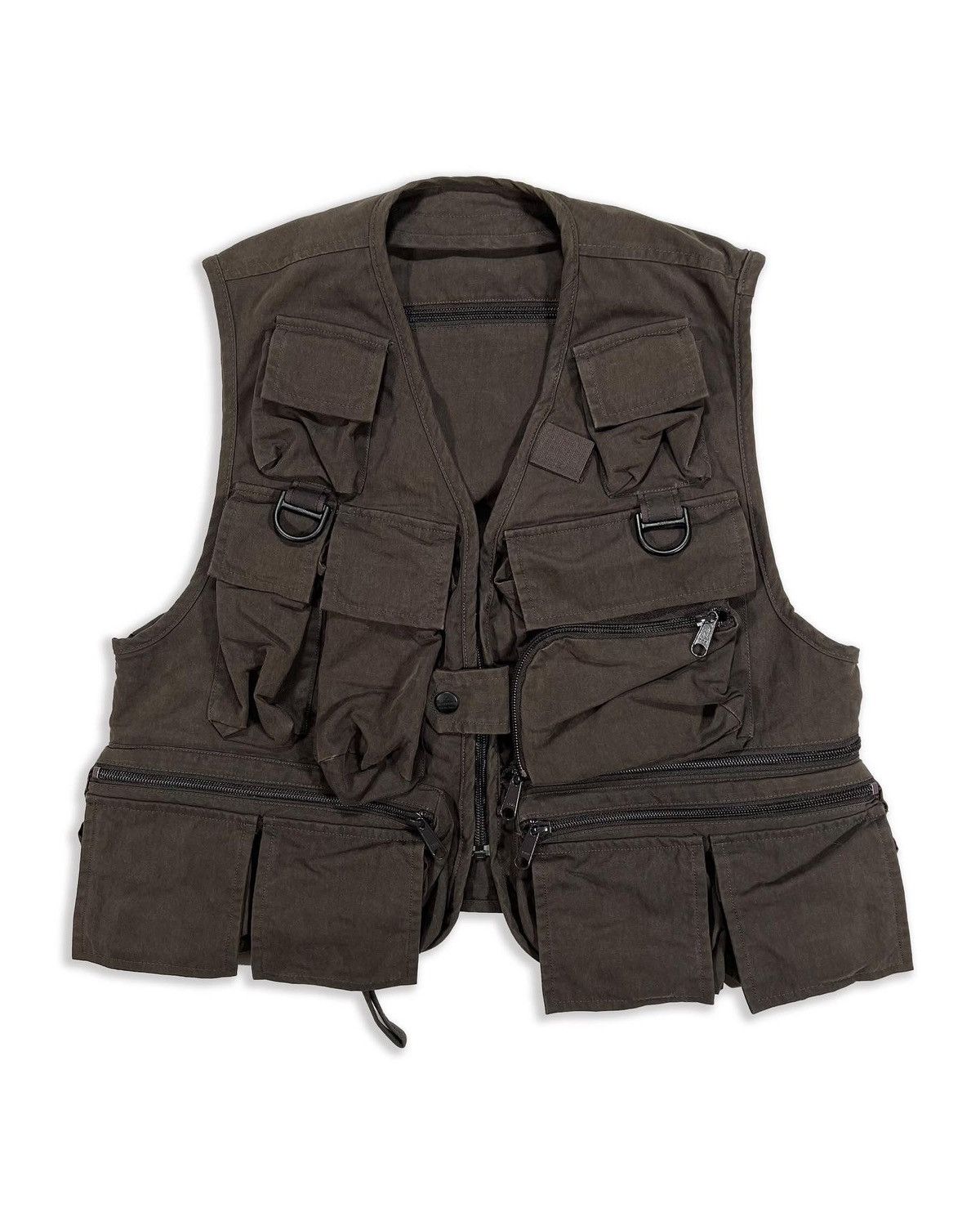 image of General Research x Mountain Research 2009 Phishing Vest in Olive, Men's (Size Medium)