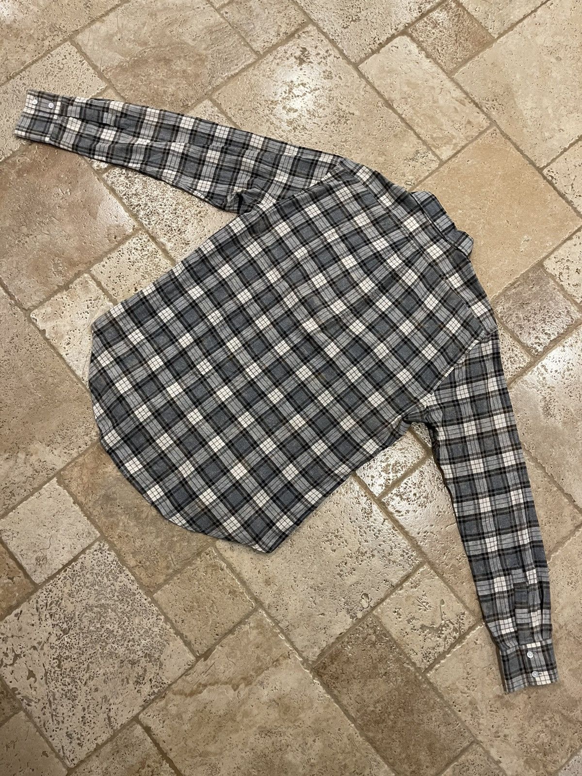 Faith Connexion Faith Connexion Fit Check Shirt in Black / White Size US XL / EU 56 / 4 - 4 Thumbnail