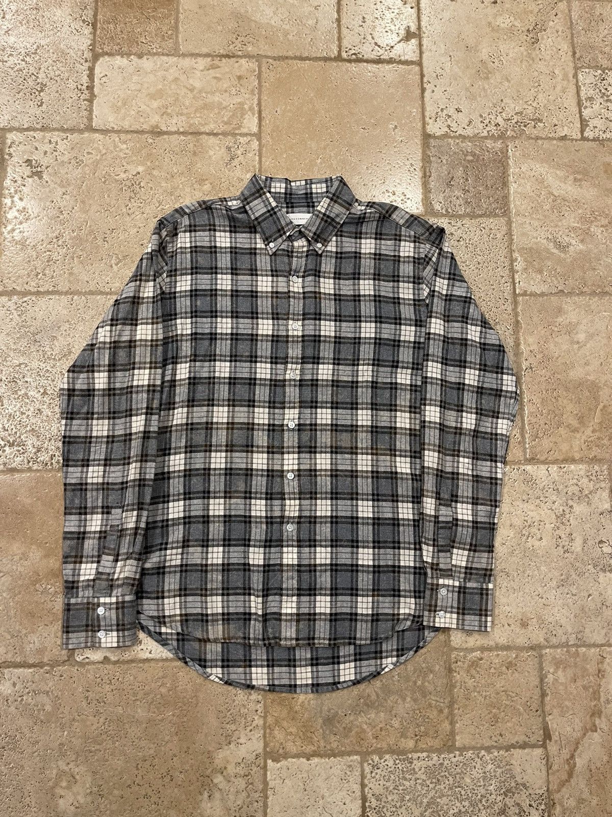 Faith Connexion Faith Connexion Fit Check Shirt in Black / White Size US XL / EU 56 / 4 - 5 Thumbnail