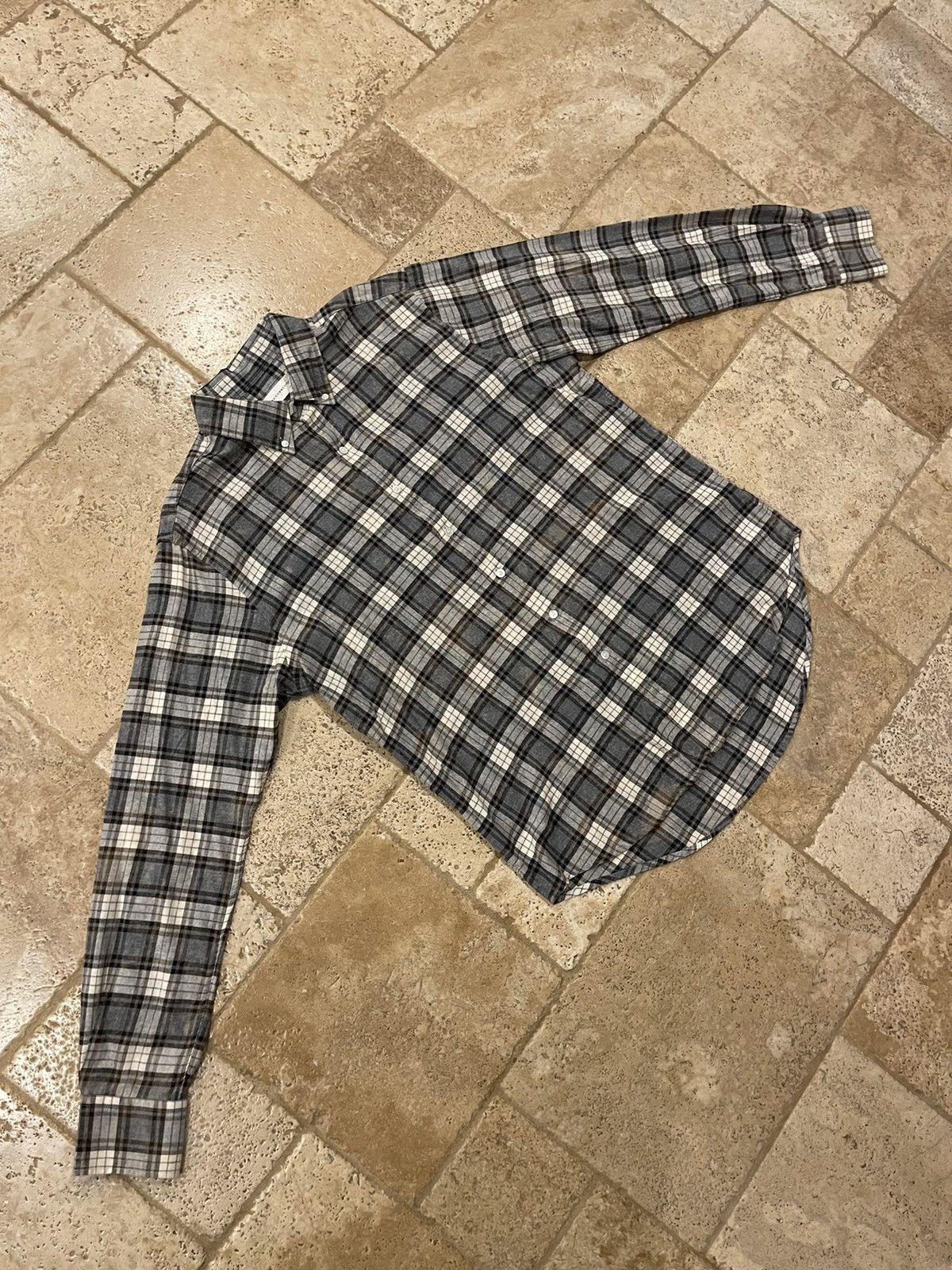Faith Connexion Faith Connexion Fit Check Shirt in Black / White Size US XL / EU 56 / 4 - 3 Thumbnail